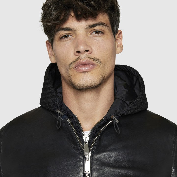 Blouson cuir BOYD SQUARE