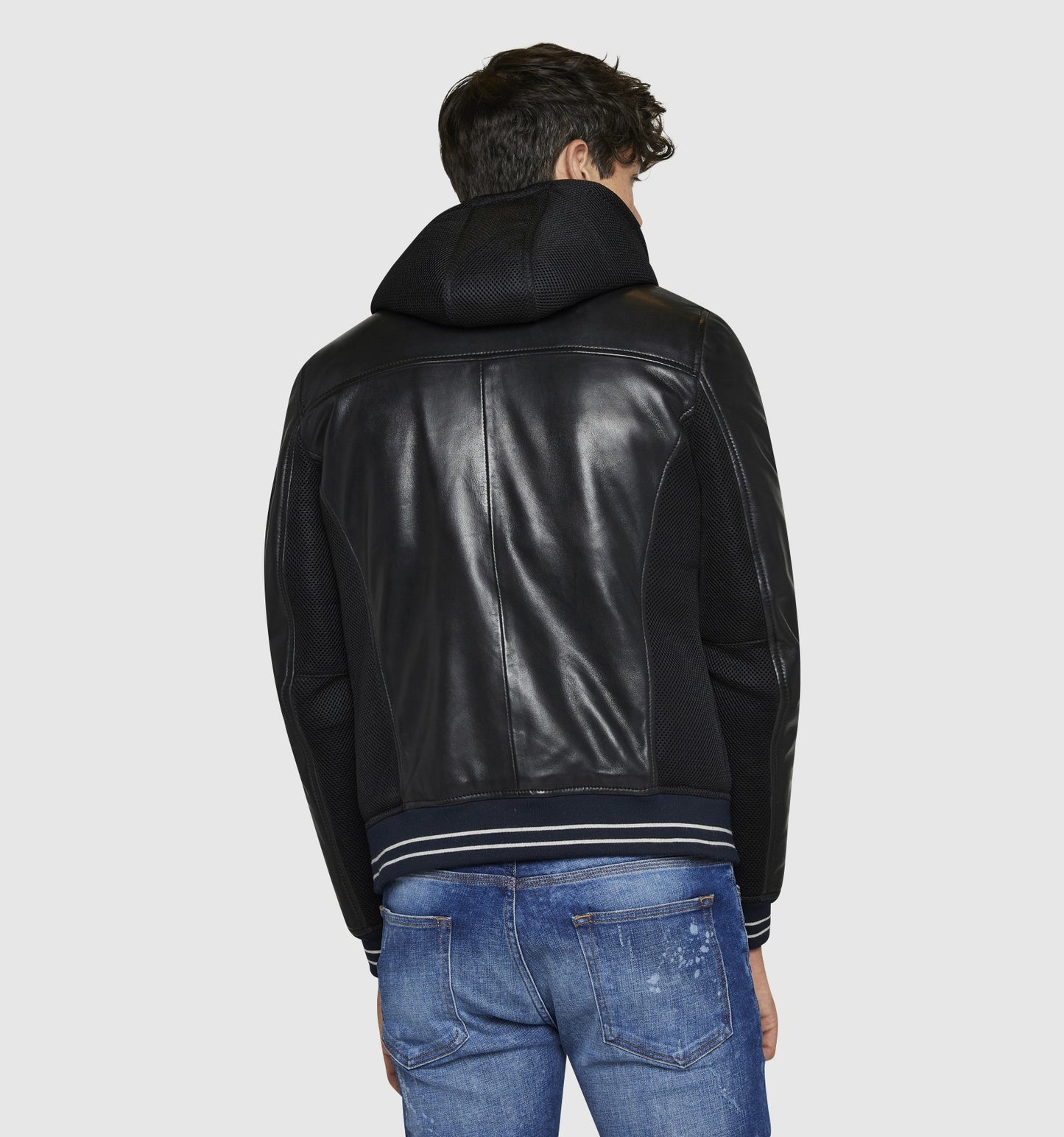 Blouson cuir BOYD SQUARE