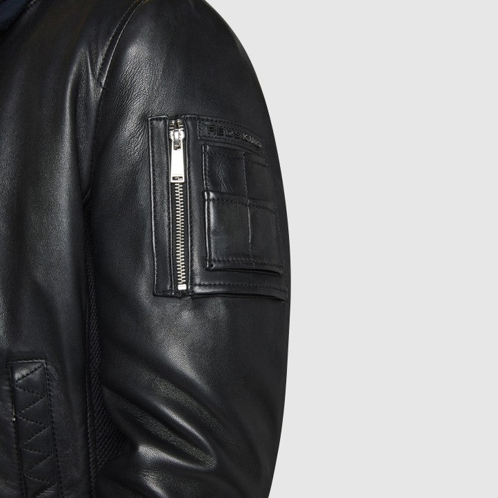 Blouson cuir BOYD SQUARE