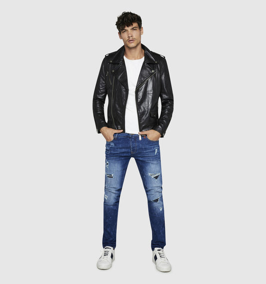 Blouson cuir DYER GETTY