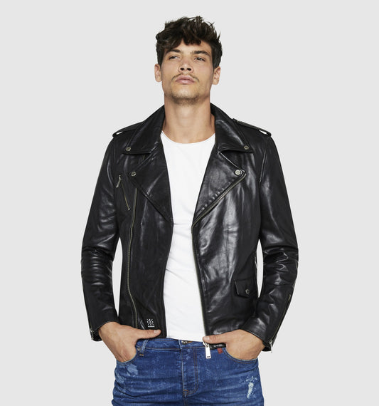 Blouson cuir DYER GETTY