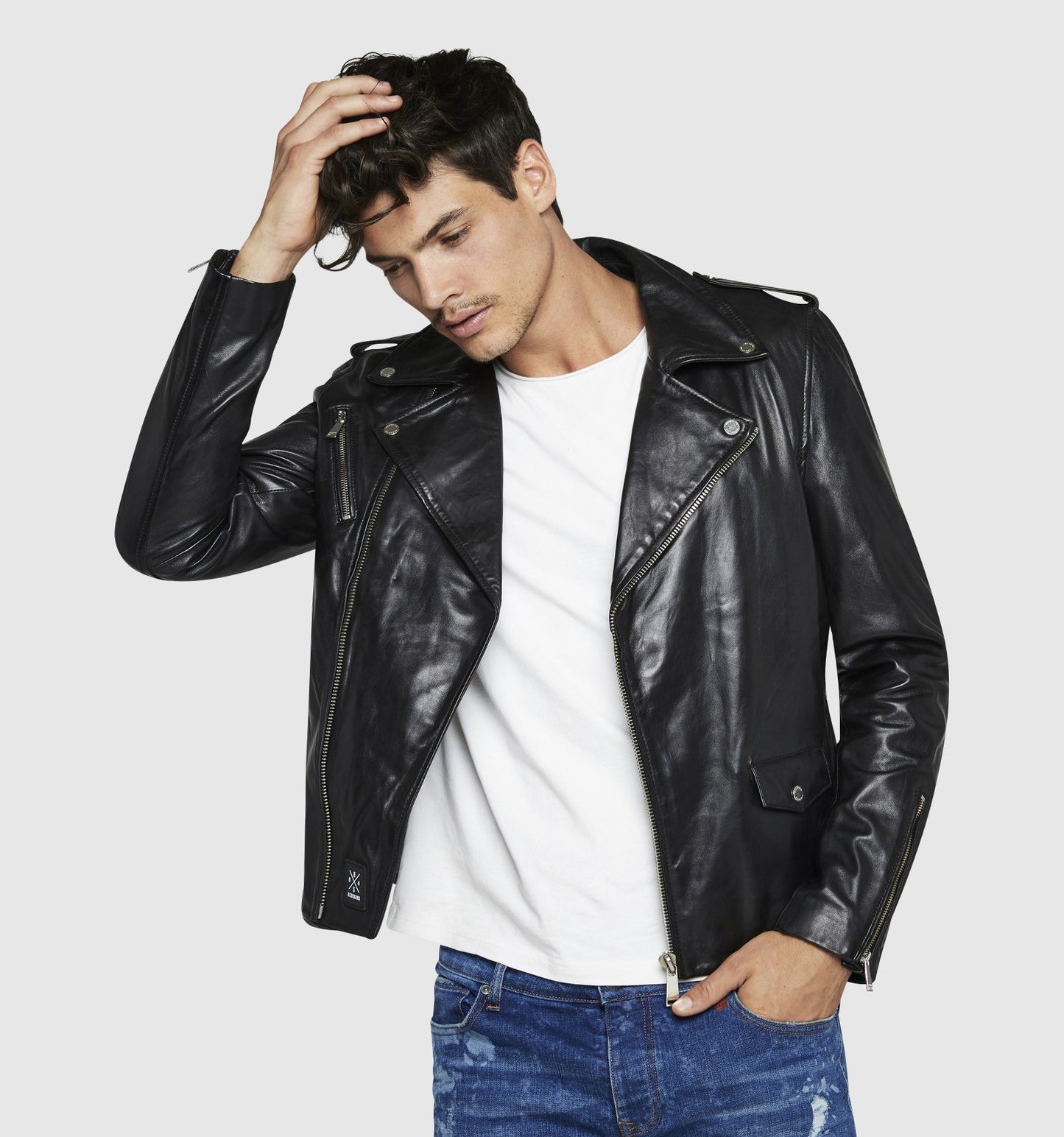 Blouson cuir DYER GETTY