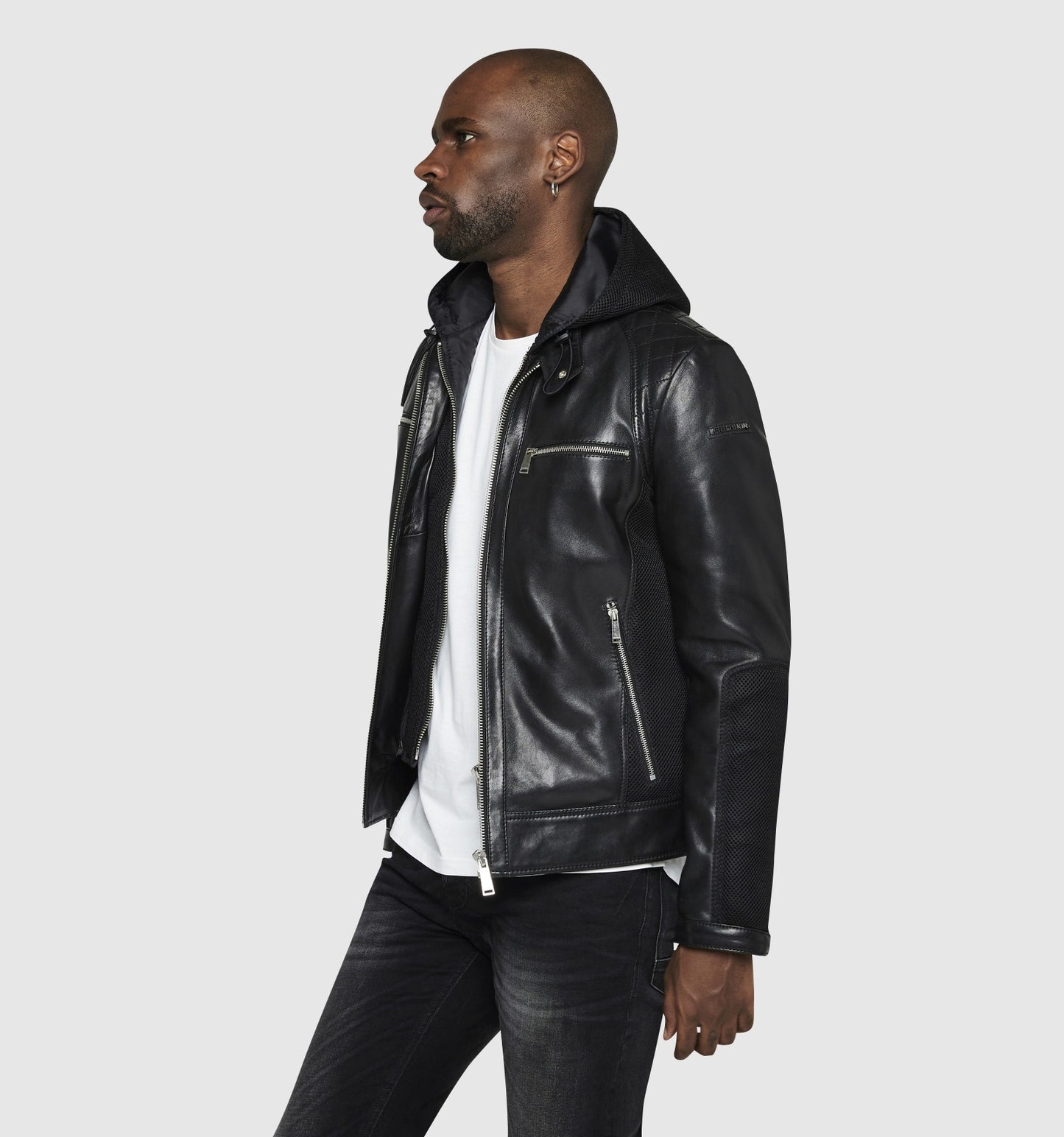 Blouson cuir MAYSON SQUARE