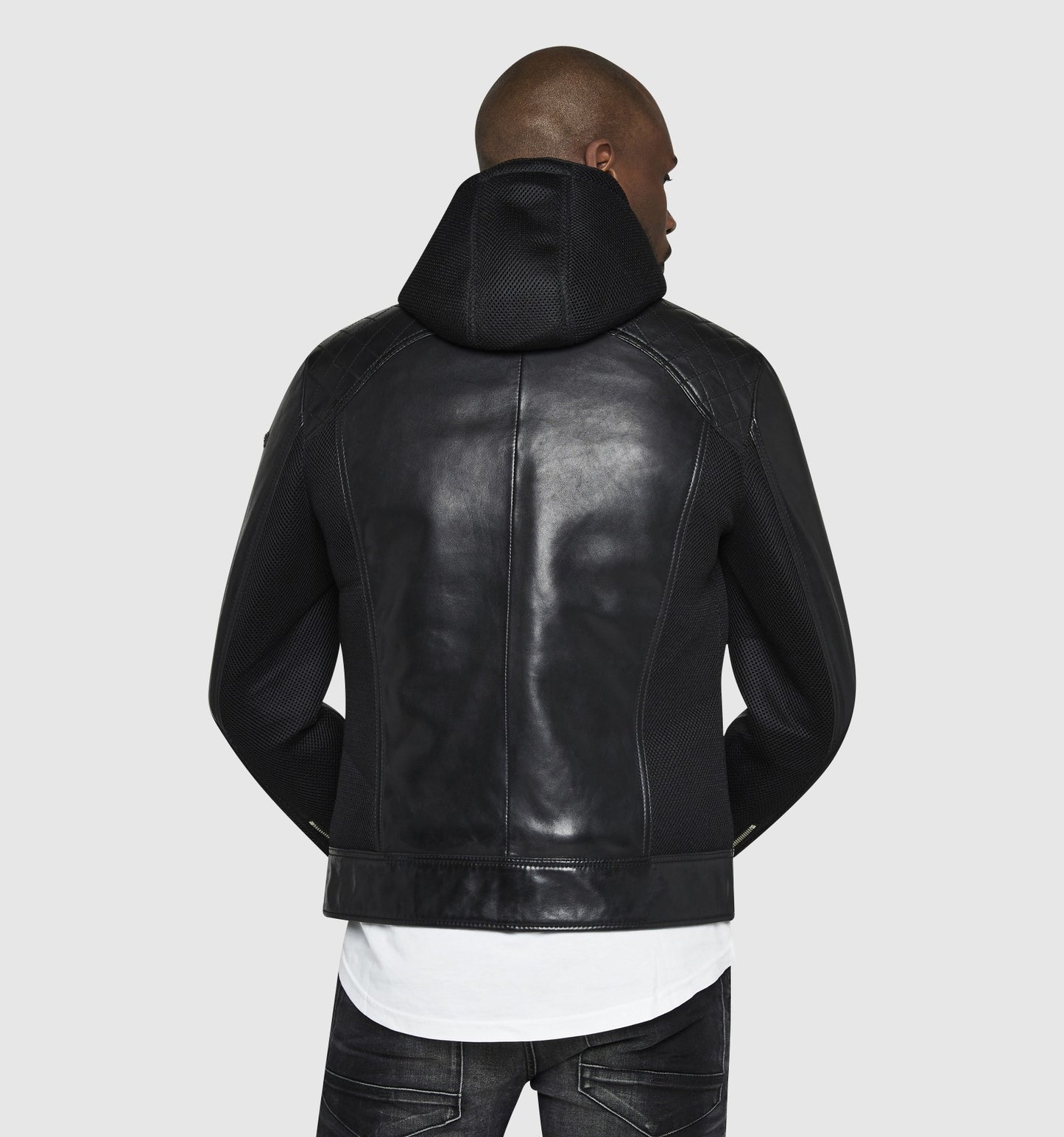 Blouson cuir MAYSON SQUARE