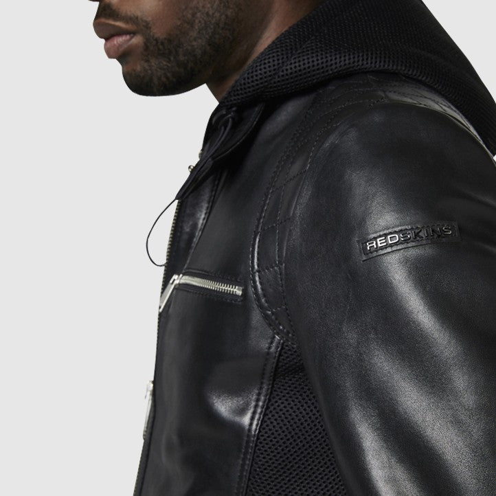 Blouson cuir MAYSON SQUARE