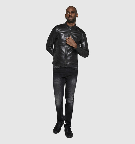 Blouson cuir MCQUEEN STAFFORD