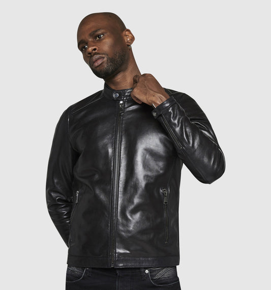 Blouson cuir MCQUEEN STAFFORD