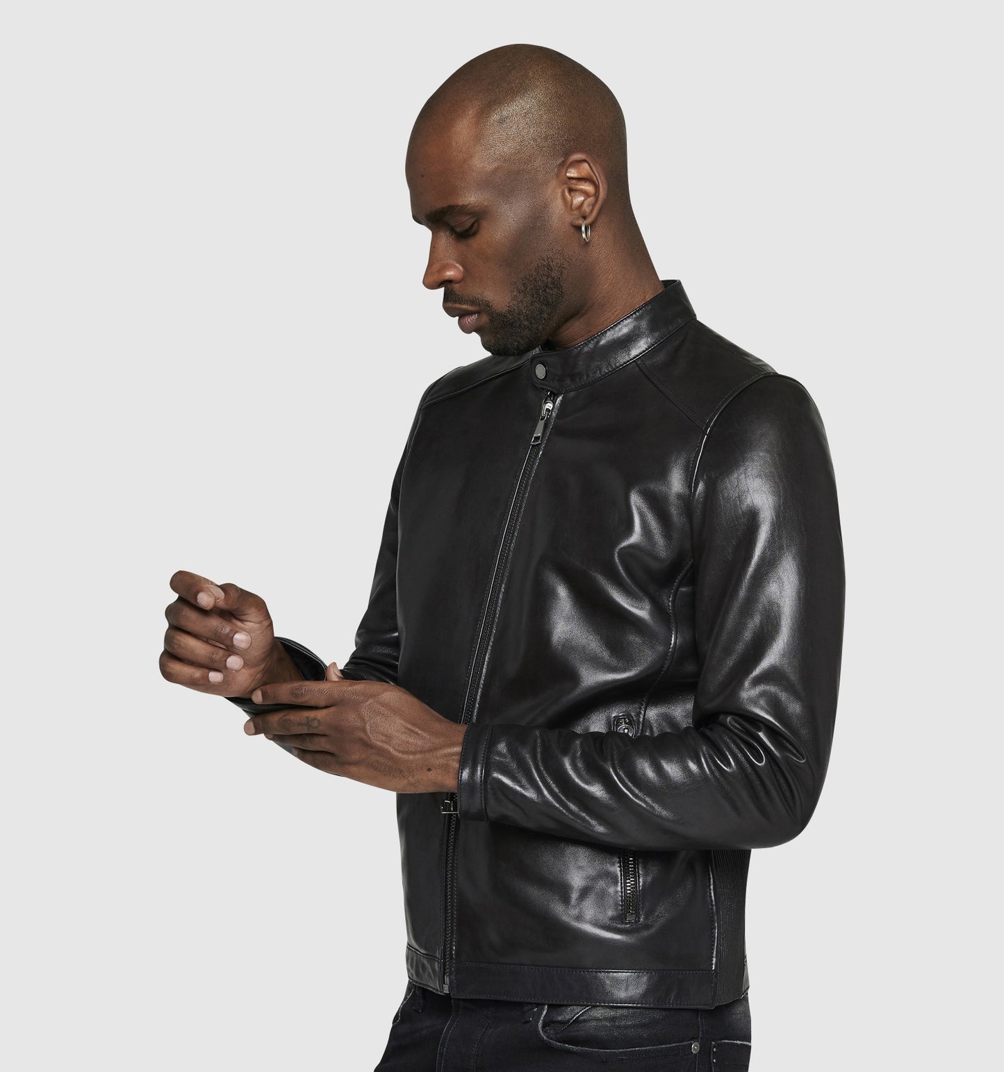 Blouson cuir MCQUEEN STAFFORD