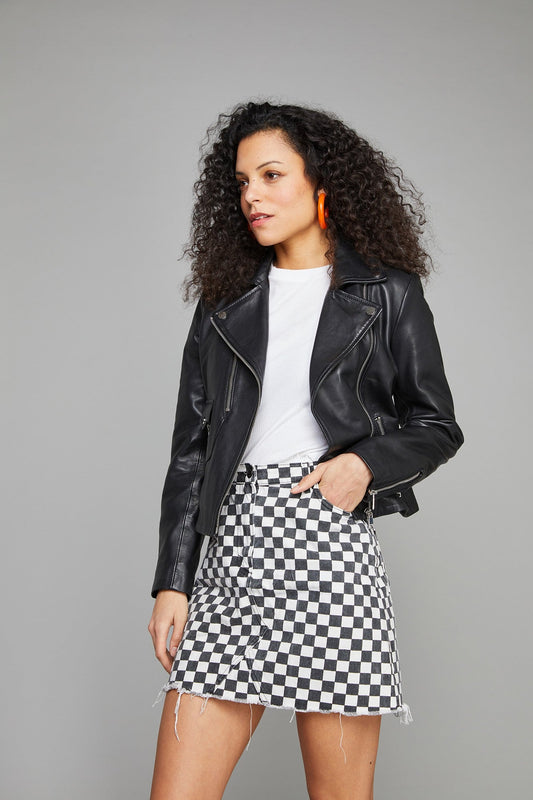 Blouson cuir TAYLOR PALOMA noir