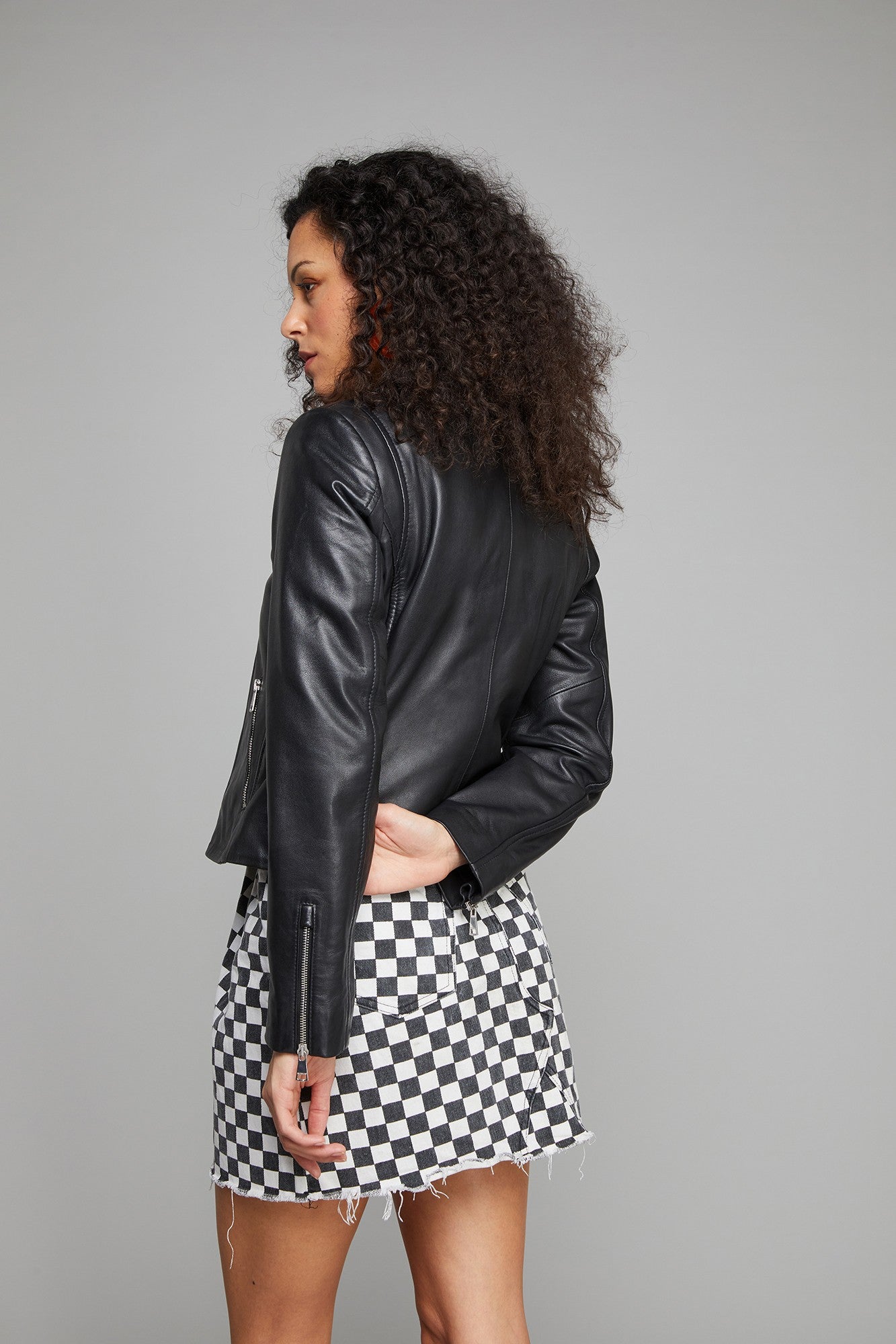 Blouson cuir TAYLOR PALOMA noir