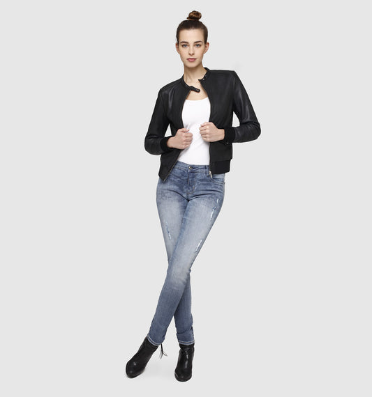 Blouson en cuir LINER SALSA