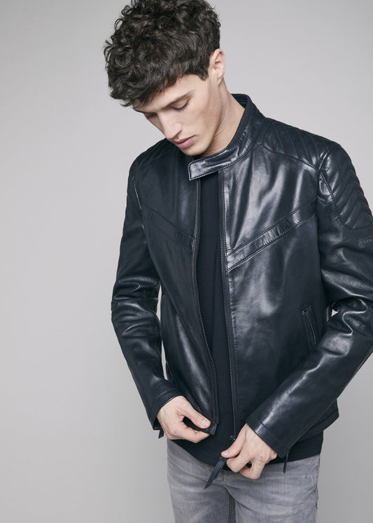 Blouson cuir ASTOR STARTUP