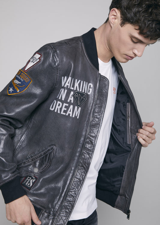 Blouson cuir BUSHWICK EARLEY