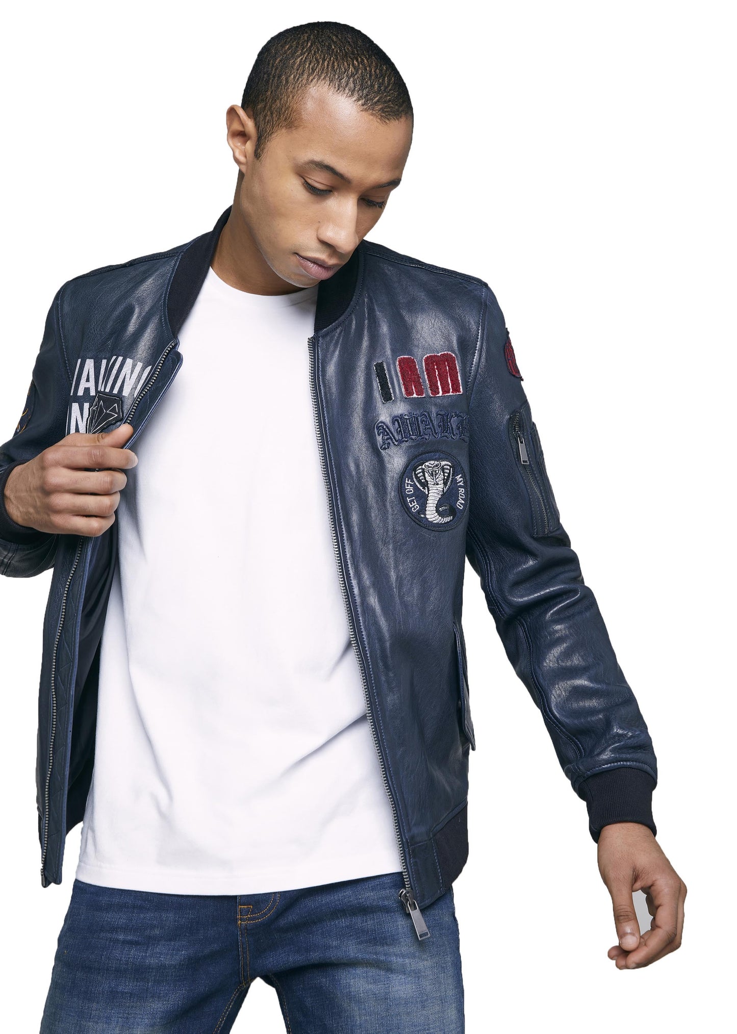 Blouson cuir BUSHWICK EARLEY