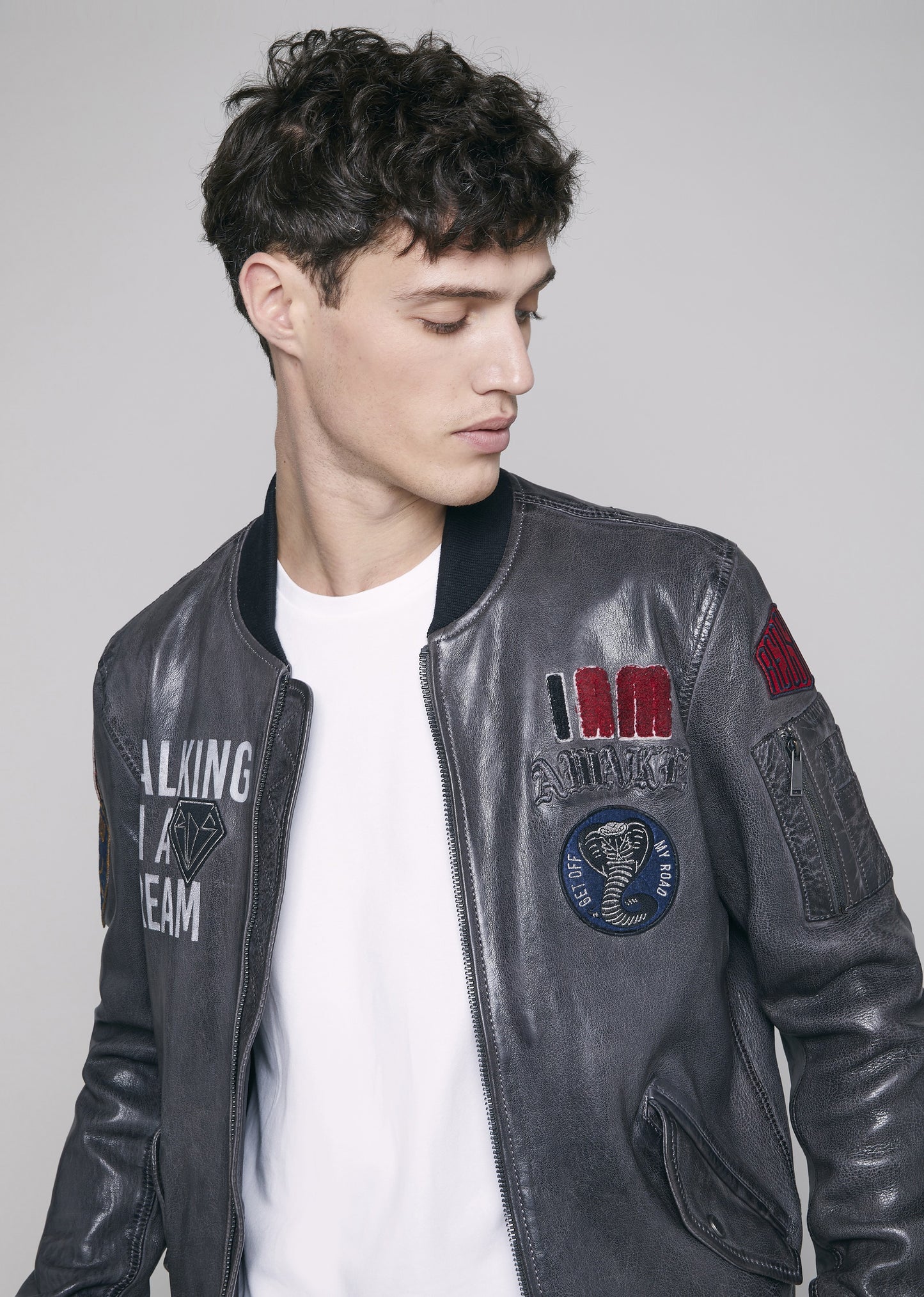 Blouson cuir BUSHWICK EARLEY