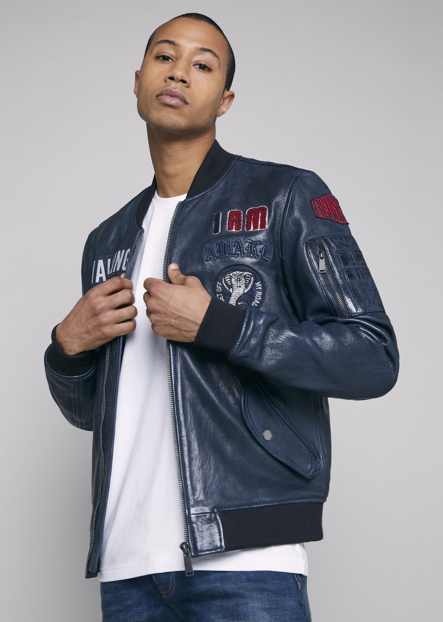 Blouson cuir BUSHWICK EARLEY