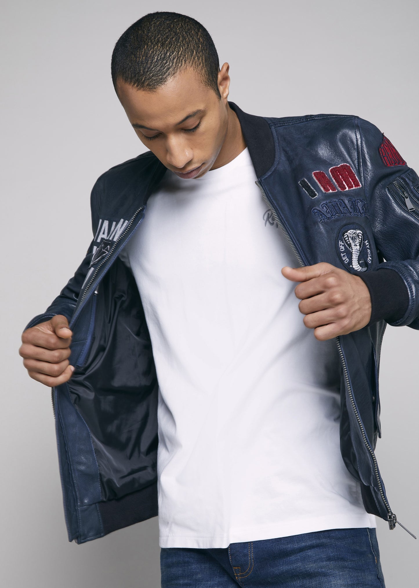 Blouson cuir BUSHWICK EARLEY