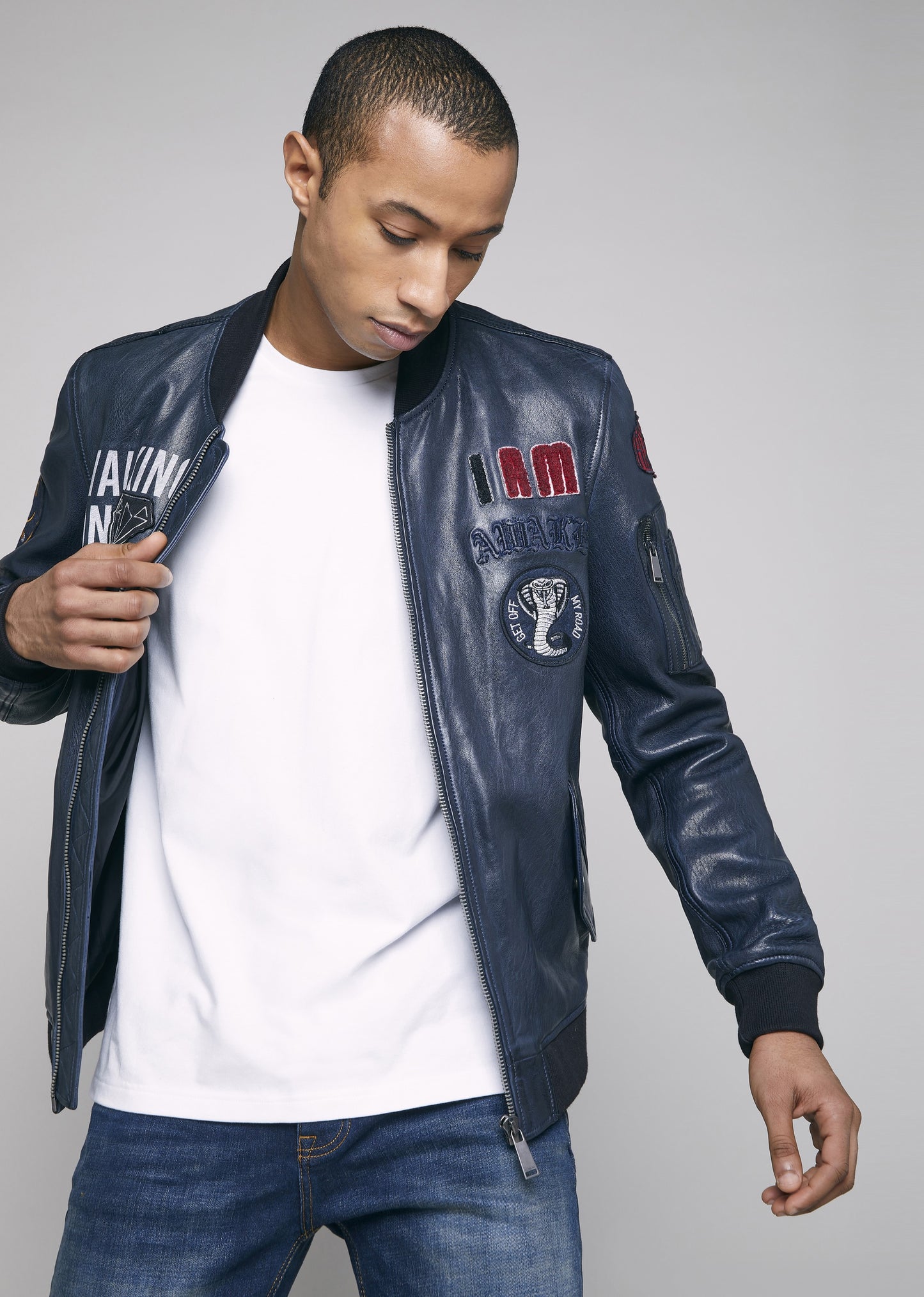 Blouson cuir BUSHWICK EARLEY