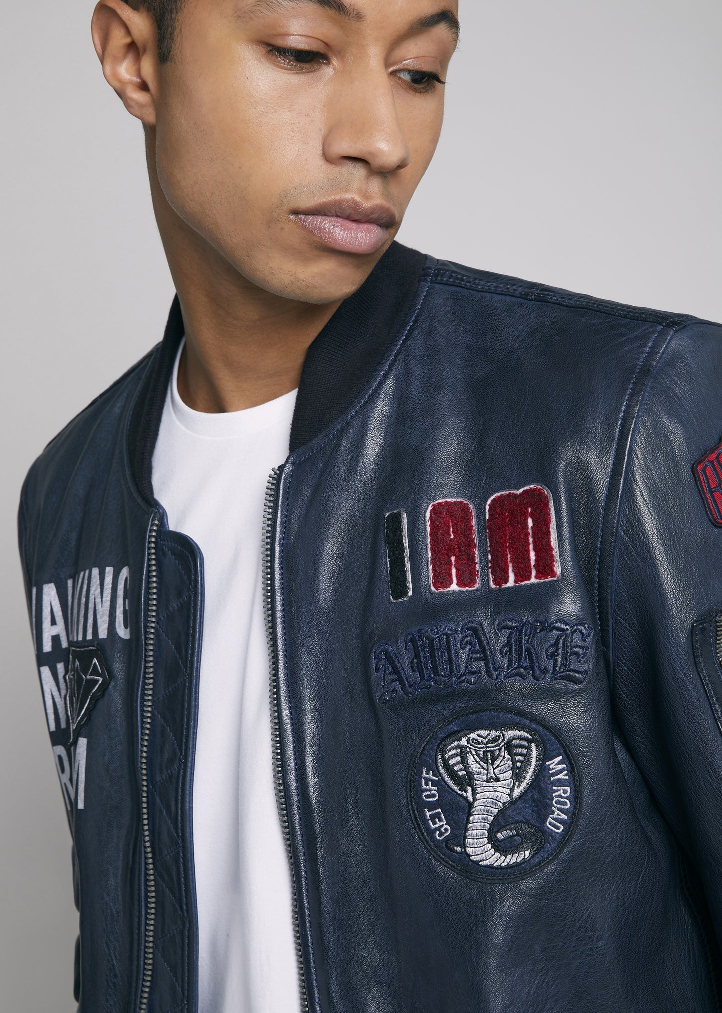 Blouson cuir BUSHWICK EARLEY