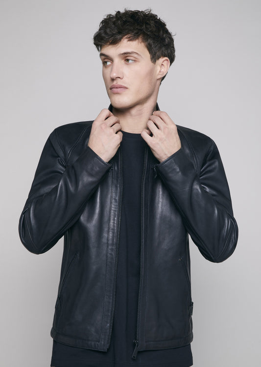 Blouson cuir MIAMI SISLEY
