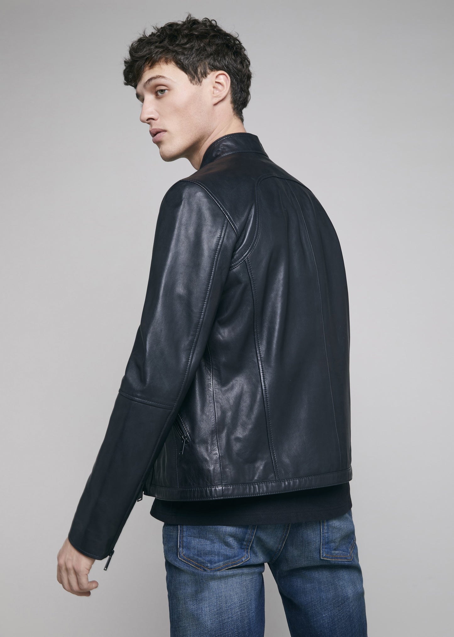 Blouson cuir MIAMI SISLEY