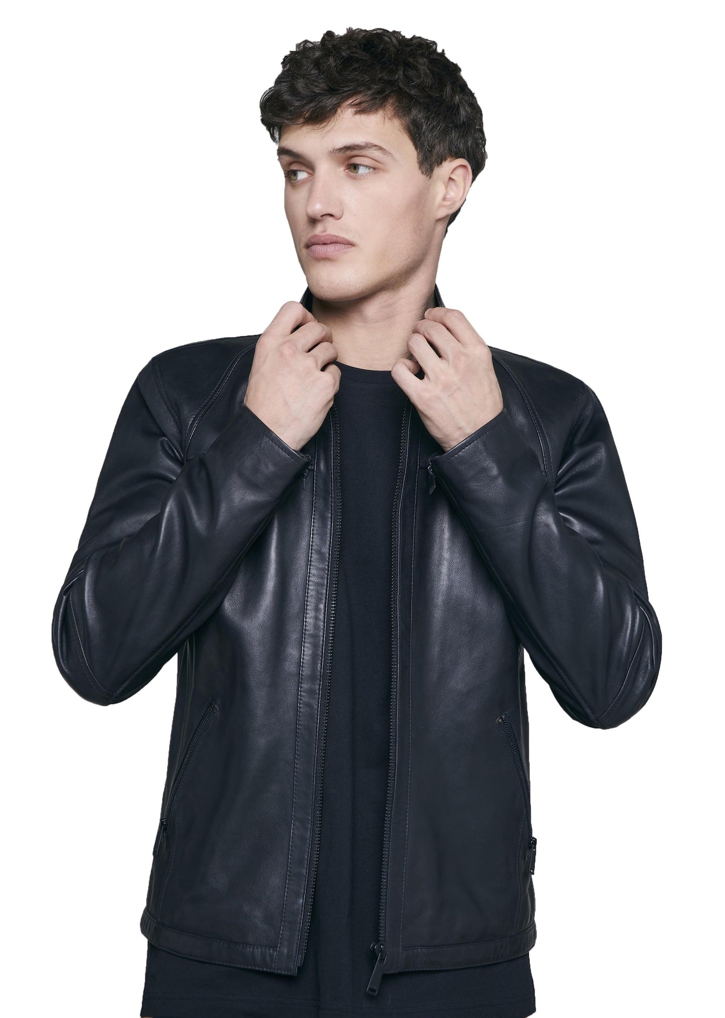 Blouson cuir MIAMI SISLEY