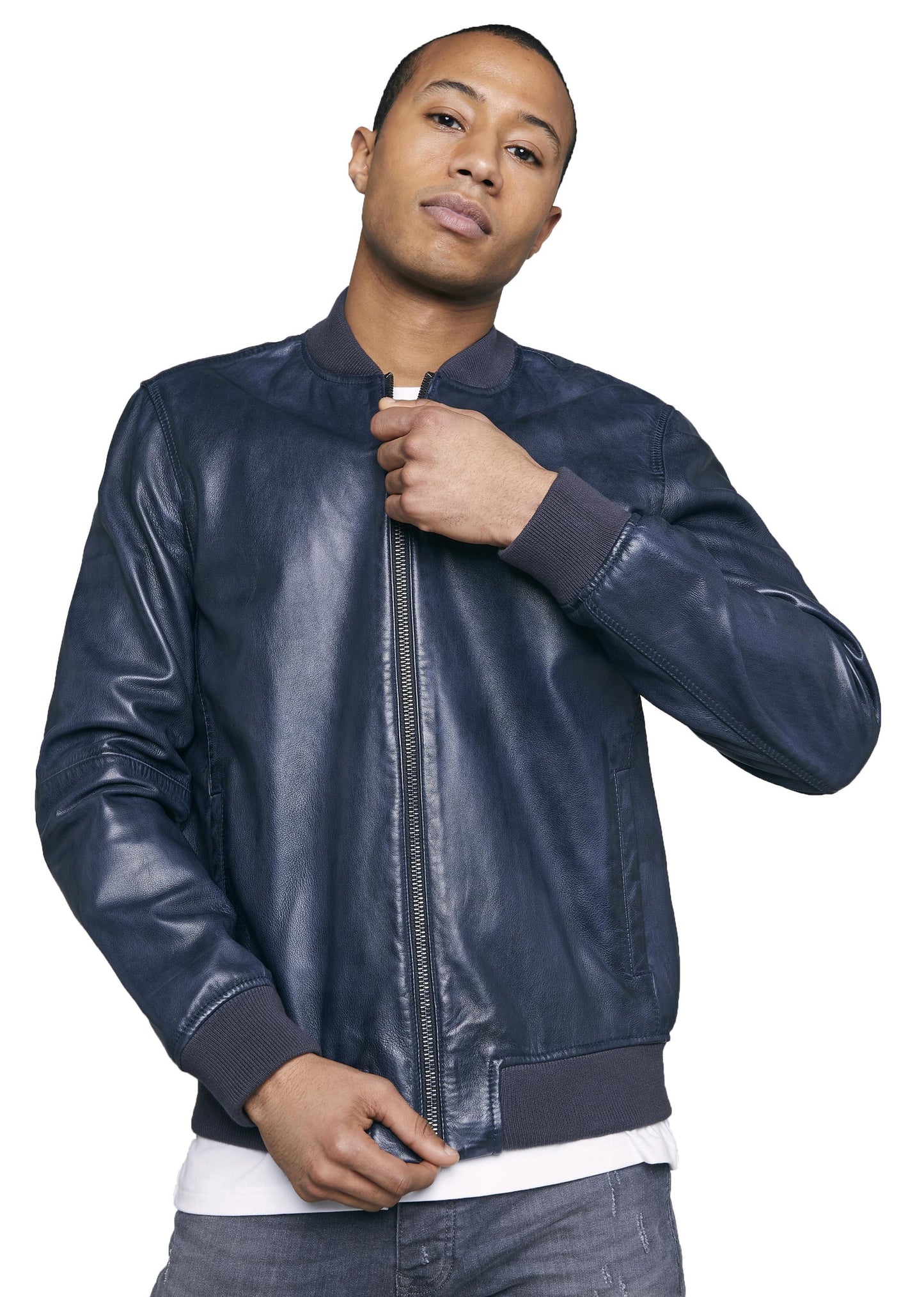 Blouson cuir NEVILLE BERKELEY