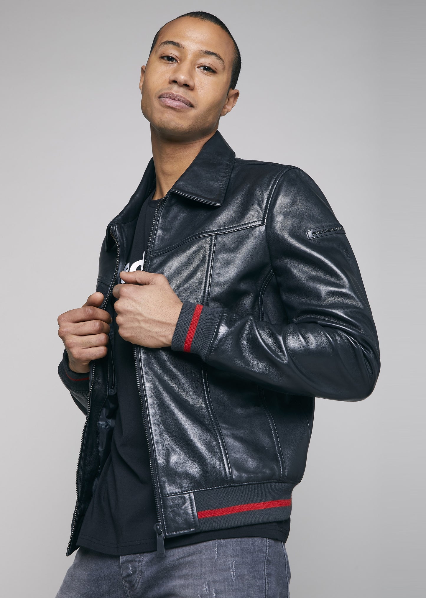 Blouson cuir ROWLEY STARTUP