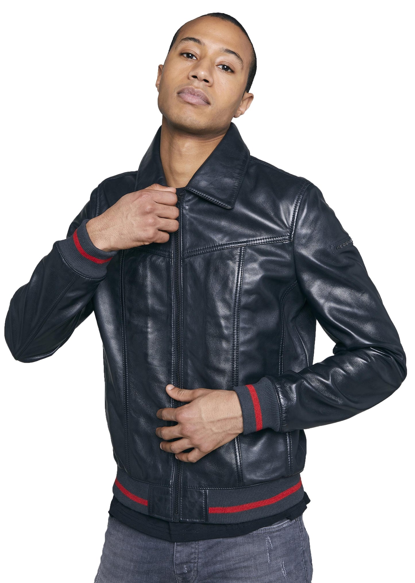 Blouson cuir ROWLEY STARTUP