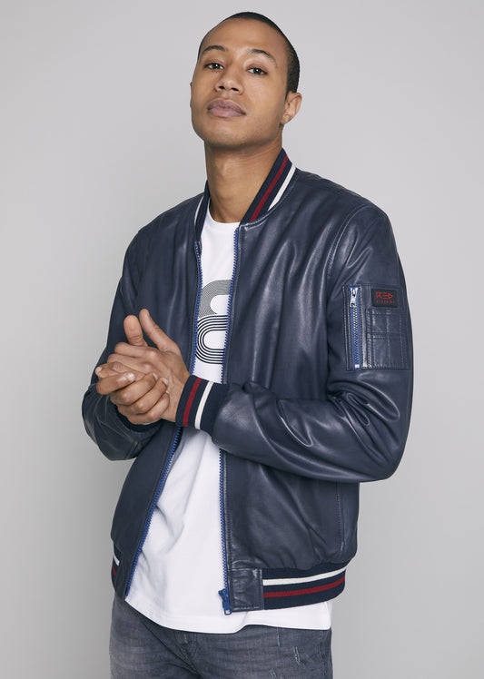 Blouson cuir SELFIE SISLEY