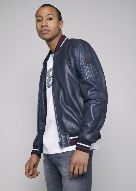 Blouson cuir SELFIE SISLEY