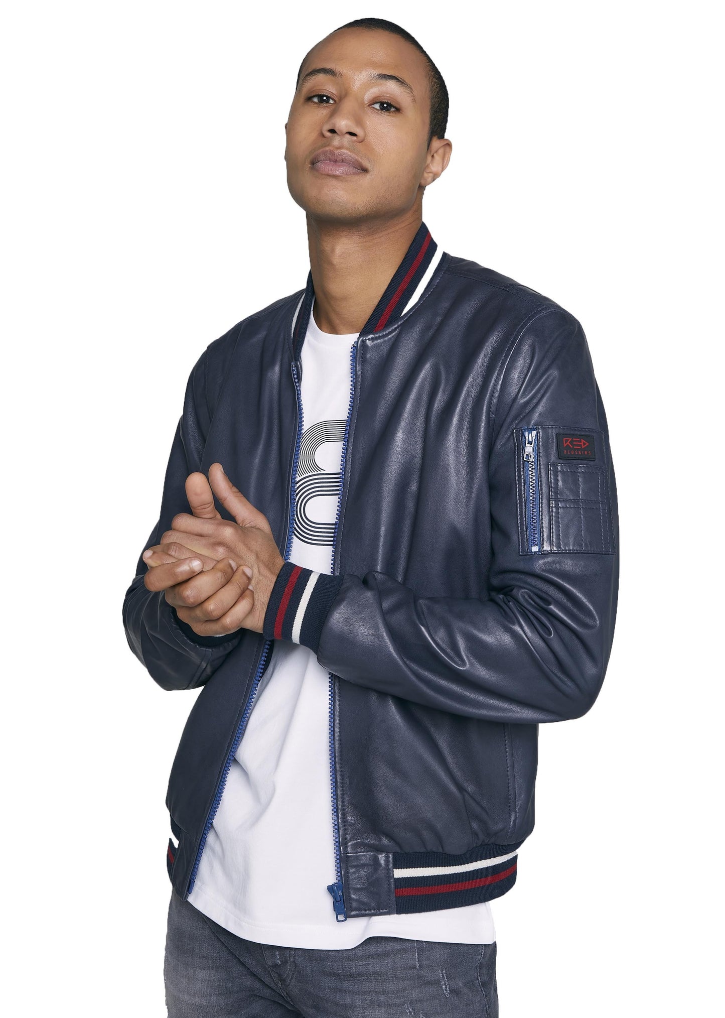 Blouson cuir SELFIE SISLEY