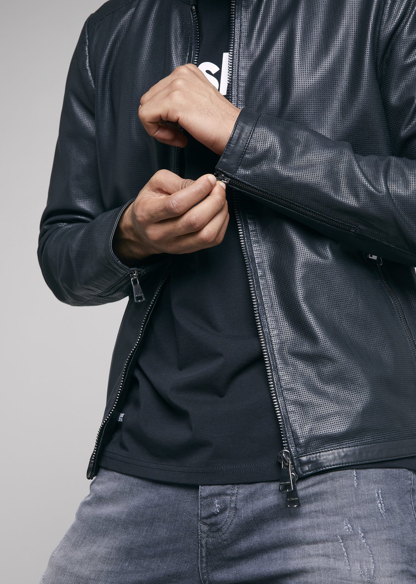 Blouson cuir SMITH RING