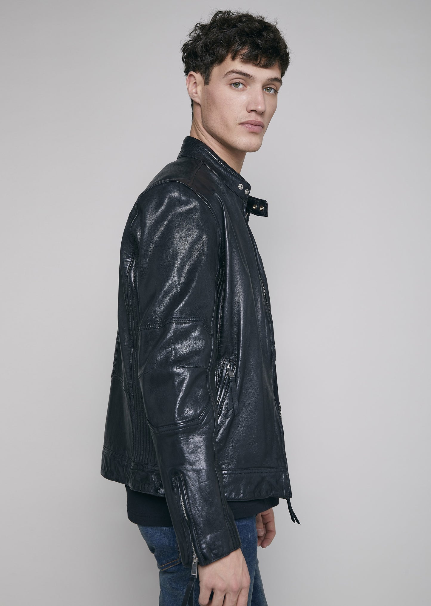 Blouson cuir TRUST EARLEY