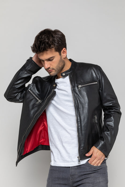 Blouson cuir WAYNE SHINE