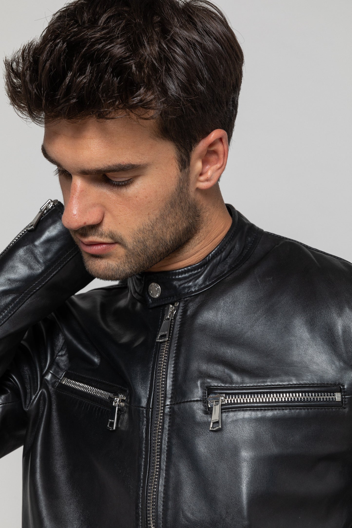 Blouson cuir WAYNE SHINE