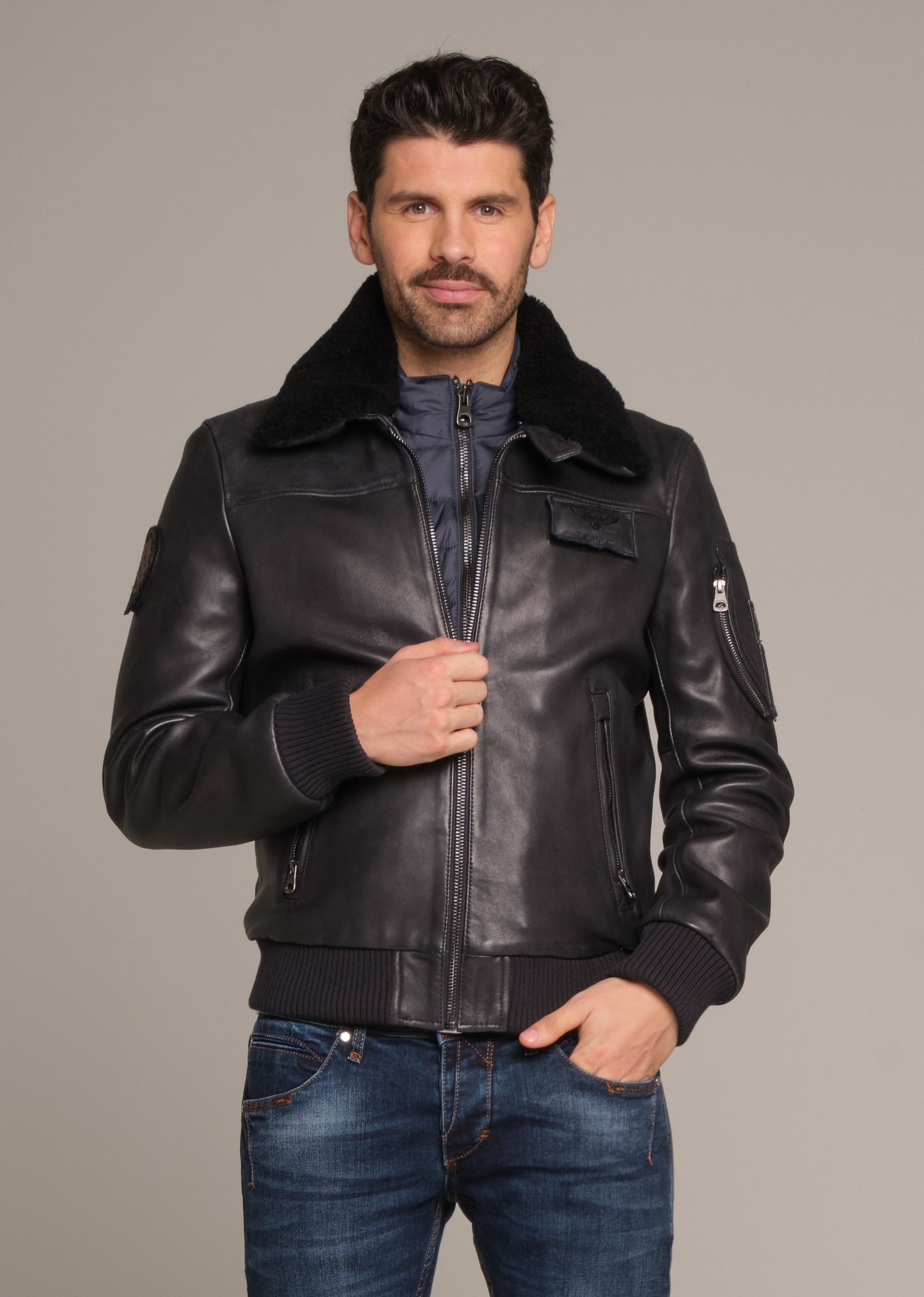 Blouson en cuir RAFAL YCON