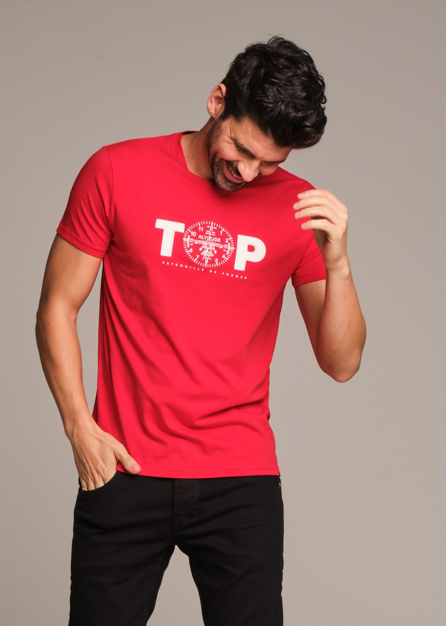 T-shirt rouge ASSAUT CALDER