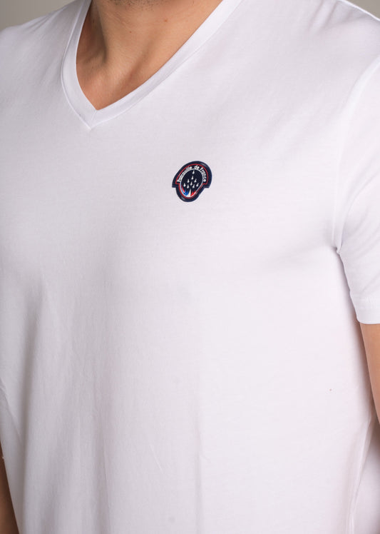 T-shirt manches courtes blanc BIG NINE CALDER