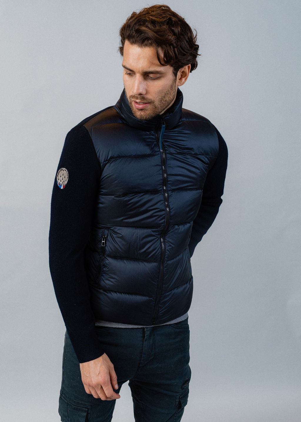 Blouson en nylon ATLAS TITTAN bleu marine