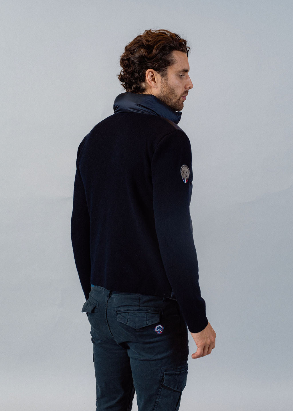 Blouson en nylon ATLAS TITTAN bleu marine