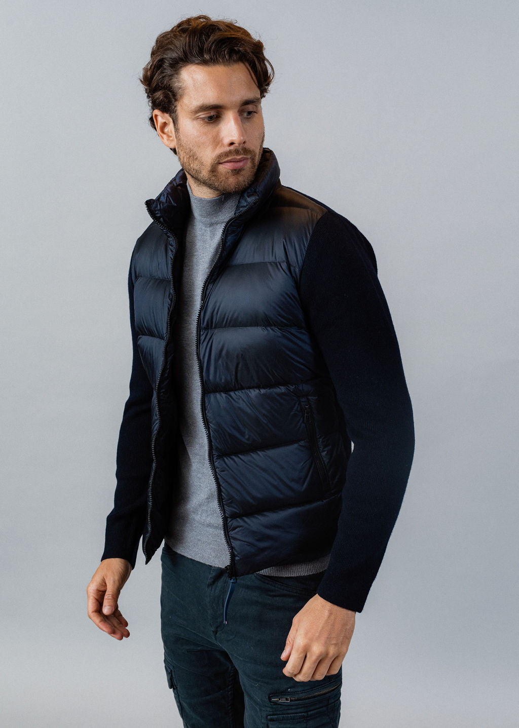 Blouson en nylon ATLAS TITTAN bleu marine