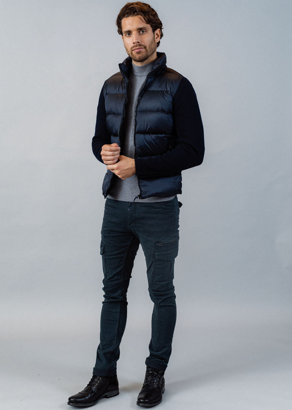 Blouson en nylon ATLAS TITTAN bleu marine