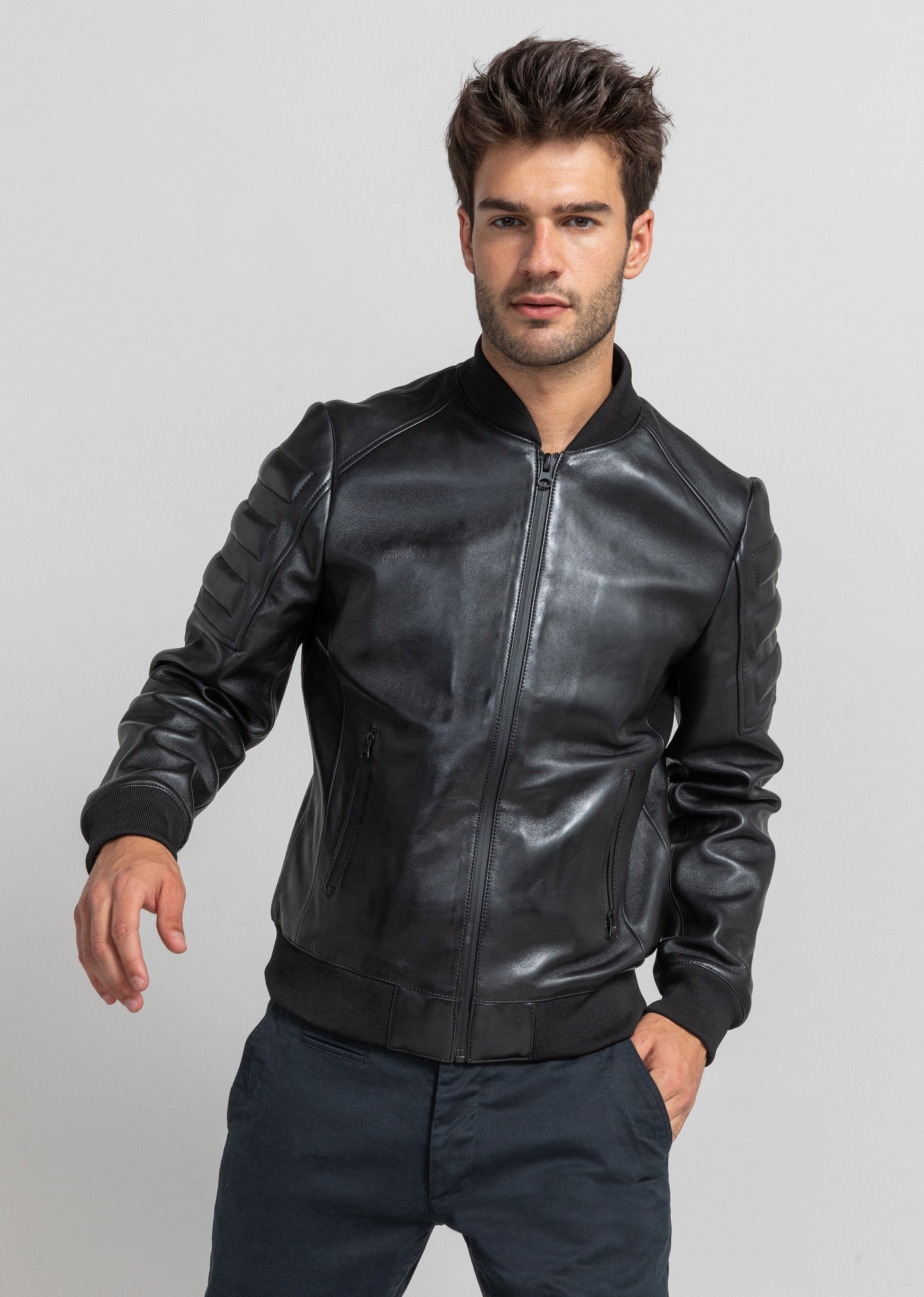 Blouson cuir ALLEY STAFFORD