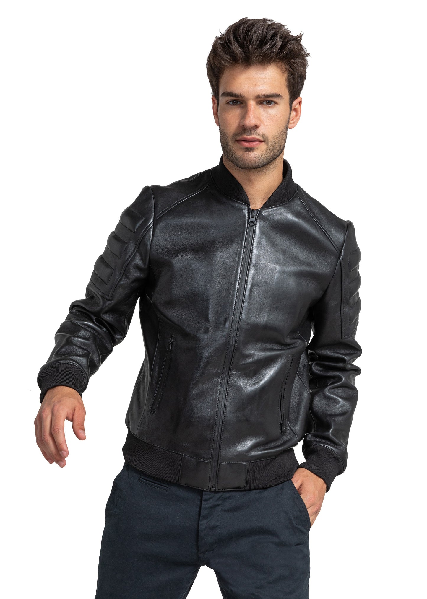 Blouson cuir ALLEY STAFFORD