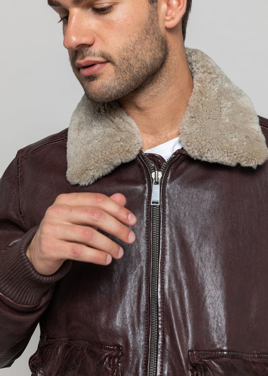 Blouson cuir CLARK WONDER