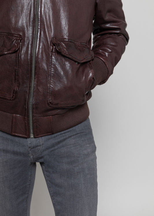 Blouson cuir CLARK WONDER