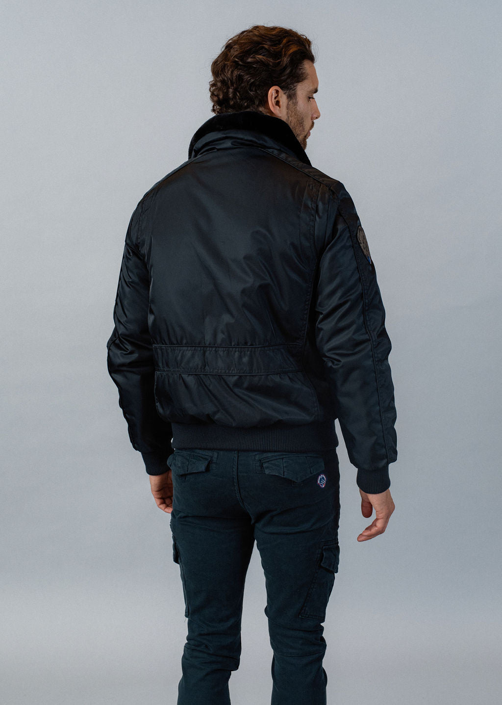 Blouson bleu marine HURRICAN FIGHTER