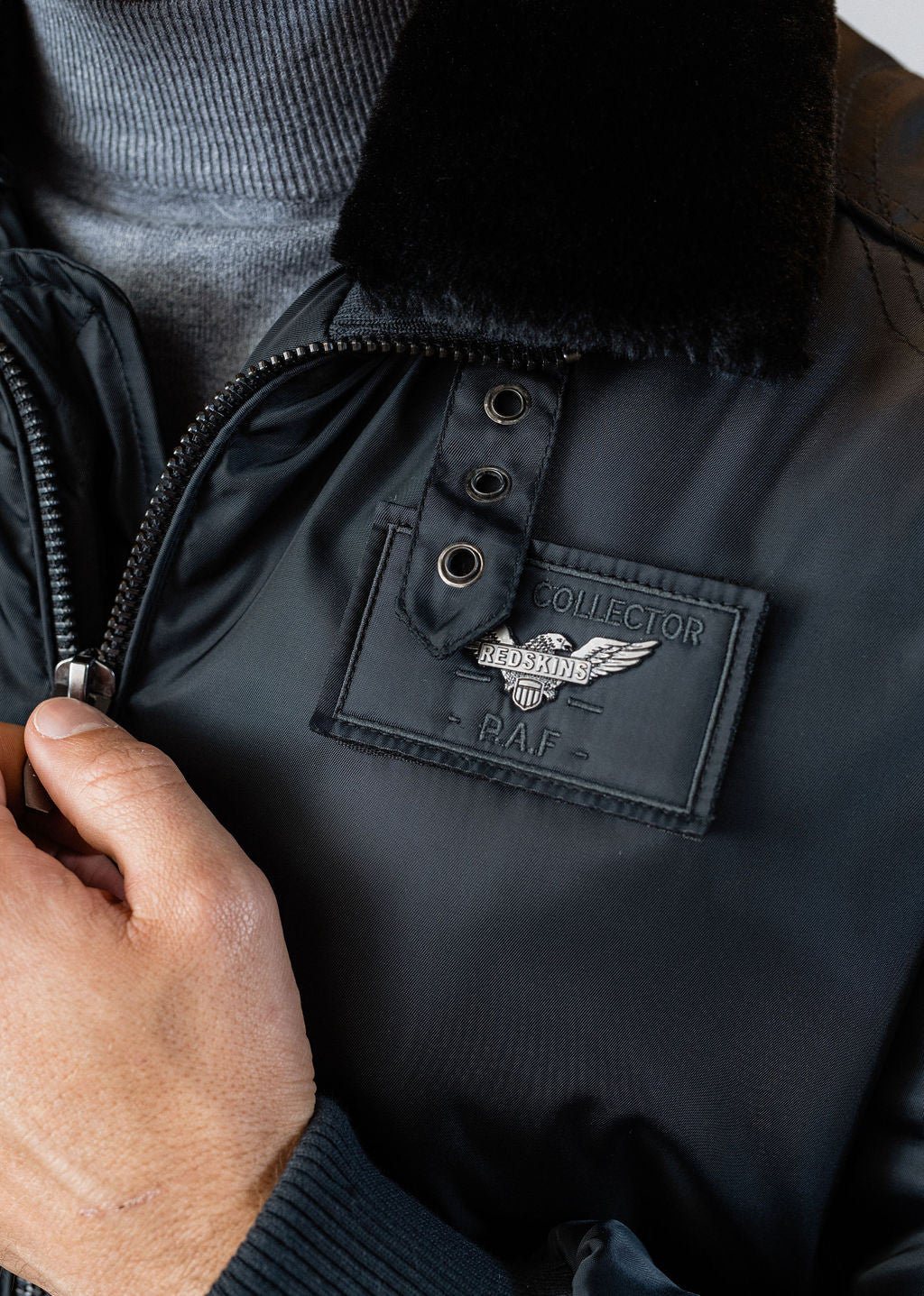 Blouson bleu marine HURRICAN FIGHTER