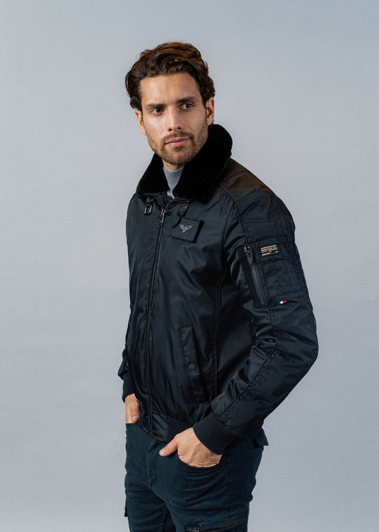 Blouson bleu marine HURRICAN FIGHTER
